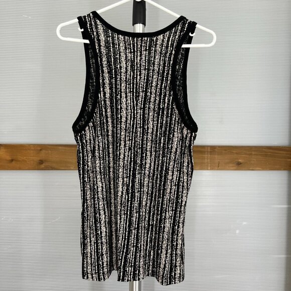 NWOT Rag & Bones Jeans Black White Abstract Stripe Tank Top‎ Sz S - Picture 5 of 12